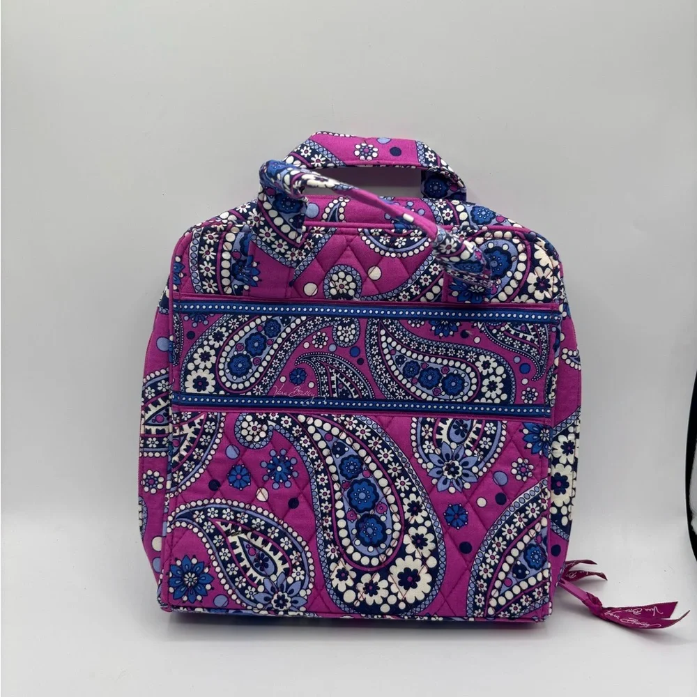 Vera Bradley Floral Paisley Cosmetic Bag in Pink and Blue